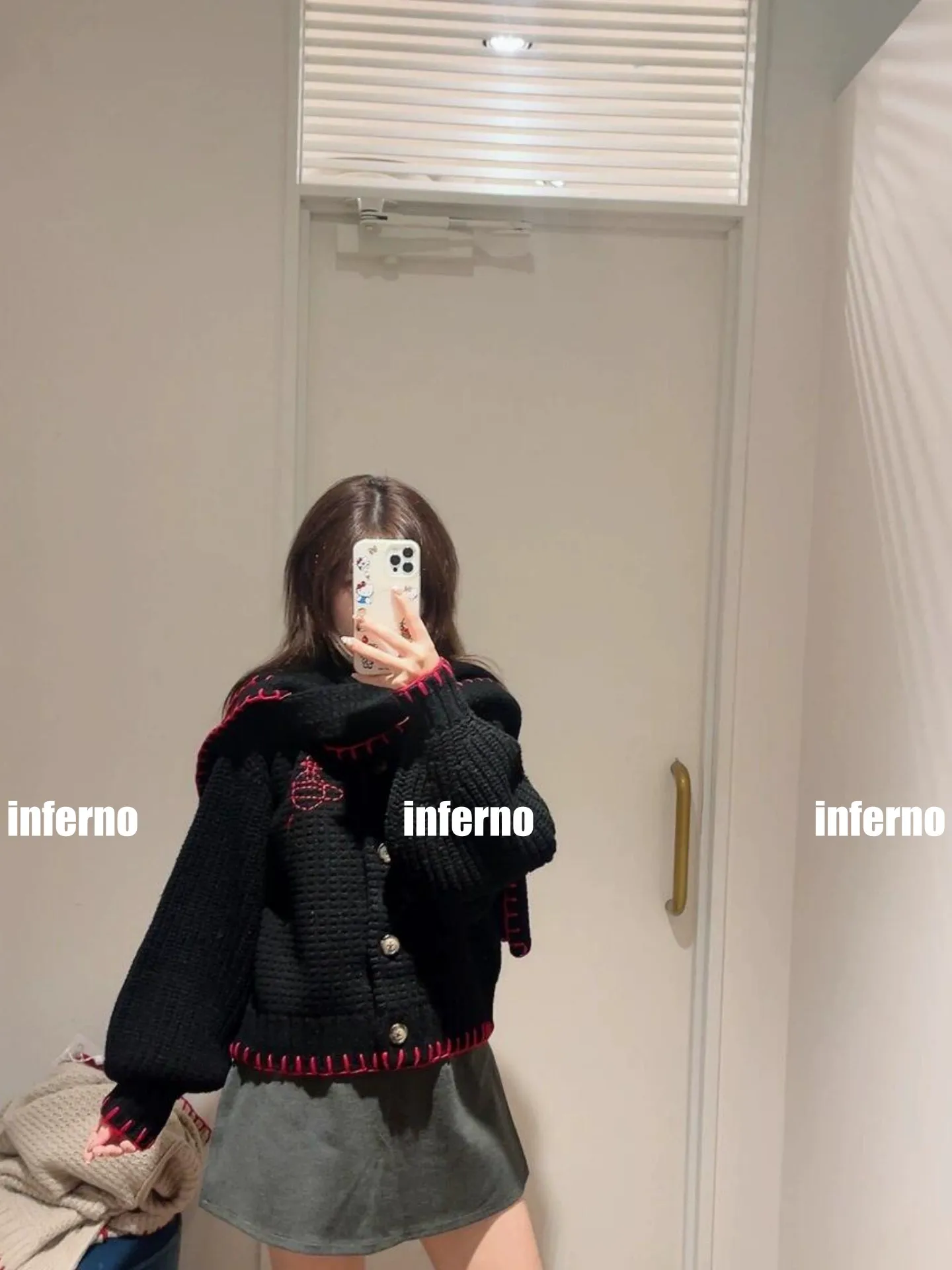 vivienne west wood queen mother 25 saturn red label limited classic scarf wool knitted short cardigan sweater S M L size chart last